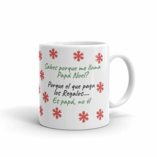 Taza Papá Noel hablando por un Móvil