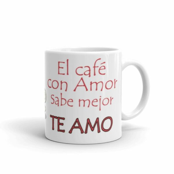 TAZA SAN VALENTIN EL CAFÉ CON AMOR SABE MEJOR