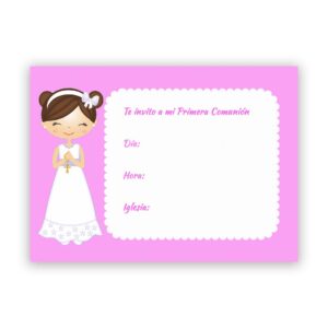 INVITACIÓN COMUNIÓN NIÑA