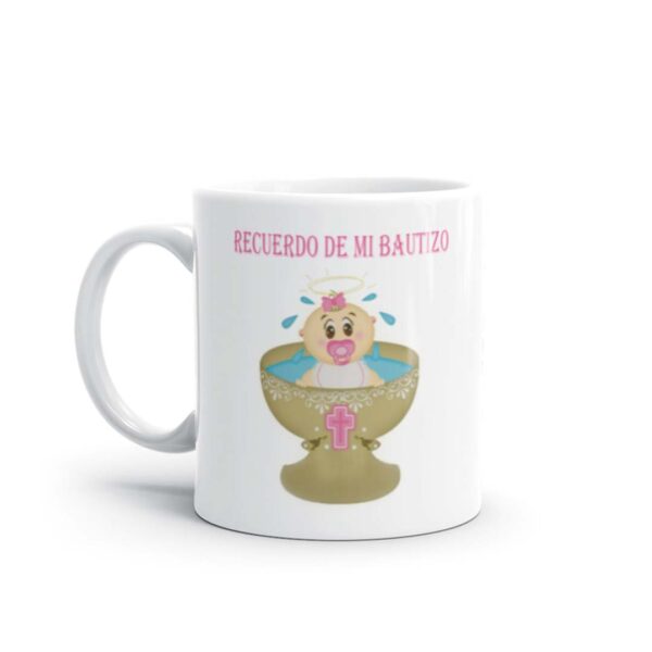 TAZA BAUTIZO NIÑA EN PILA