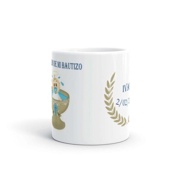 TAZA BAUTIZO NIÑO EN PILA