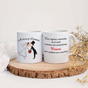 TAZA BODA BESO