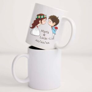 TAZA BODA MIRADAS