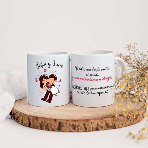 TAZA BODA NOS VOLVERÍAMOS A ELEGIR