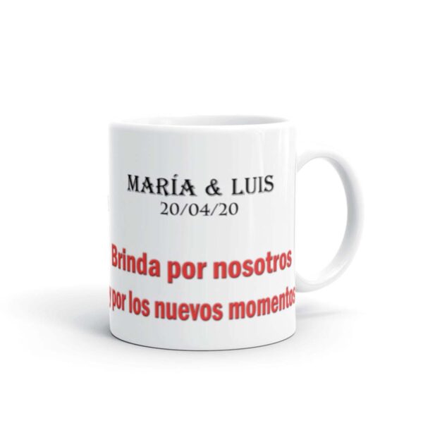 TAZA BODA NOVIA BRINDA POR NOSTROS 3