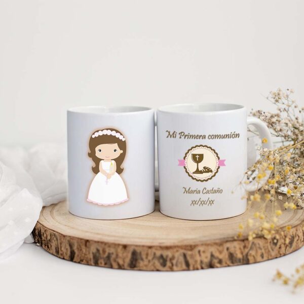 TAZA COMUNIÓN NIÑA CALIZ CON PAN 4