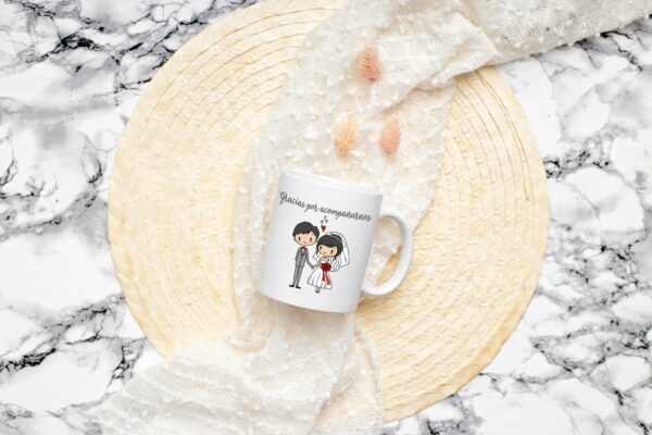 TAZA BODA NOVIOS VITAGE